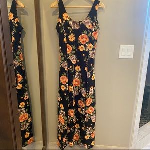 Karen J Design • Floral Maxi Tank Dress • size M